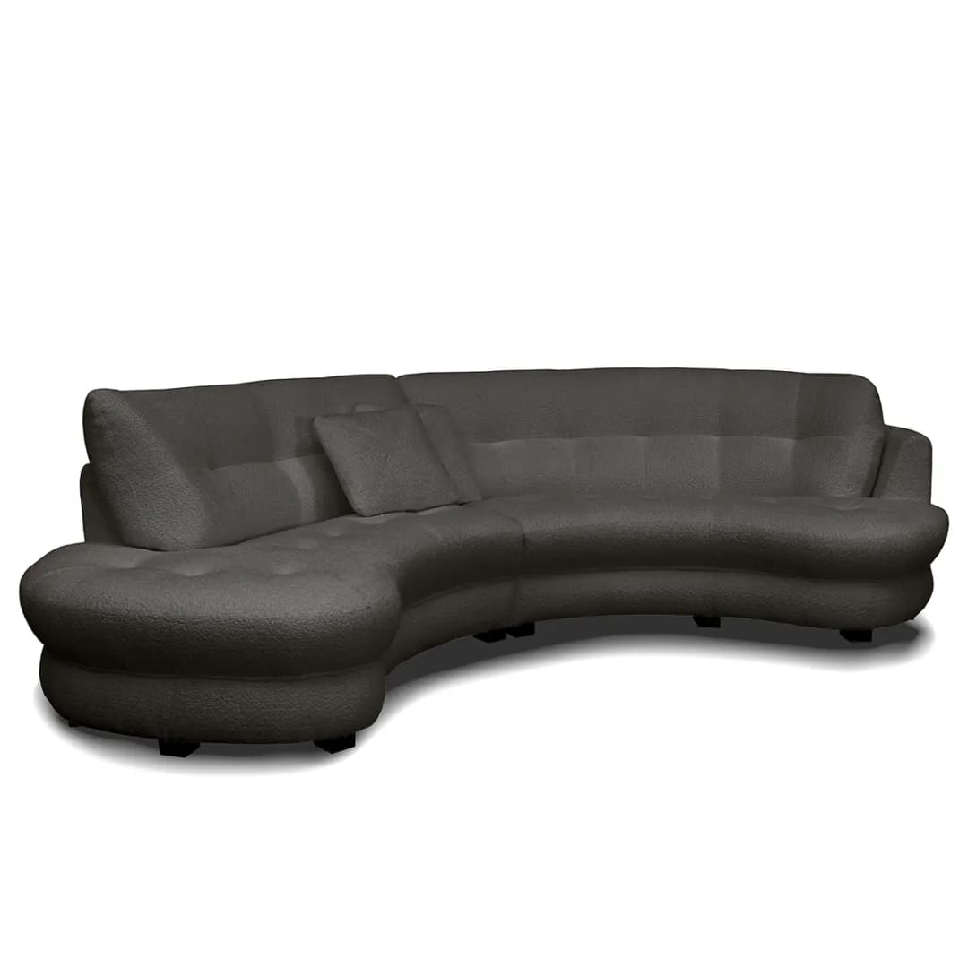 Ecksofa Roulette | Schwarz