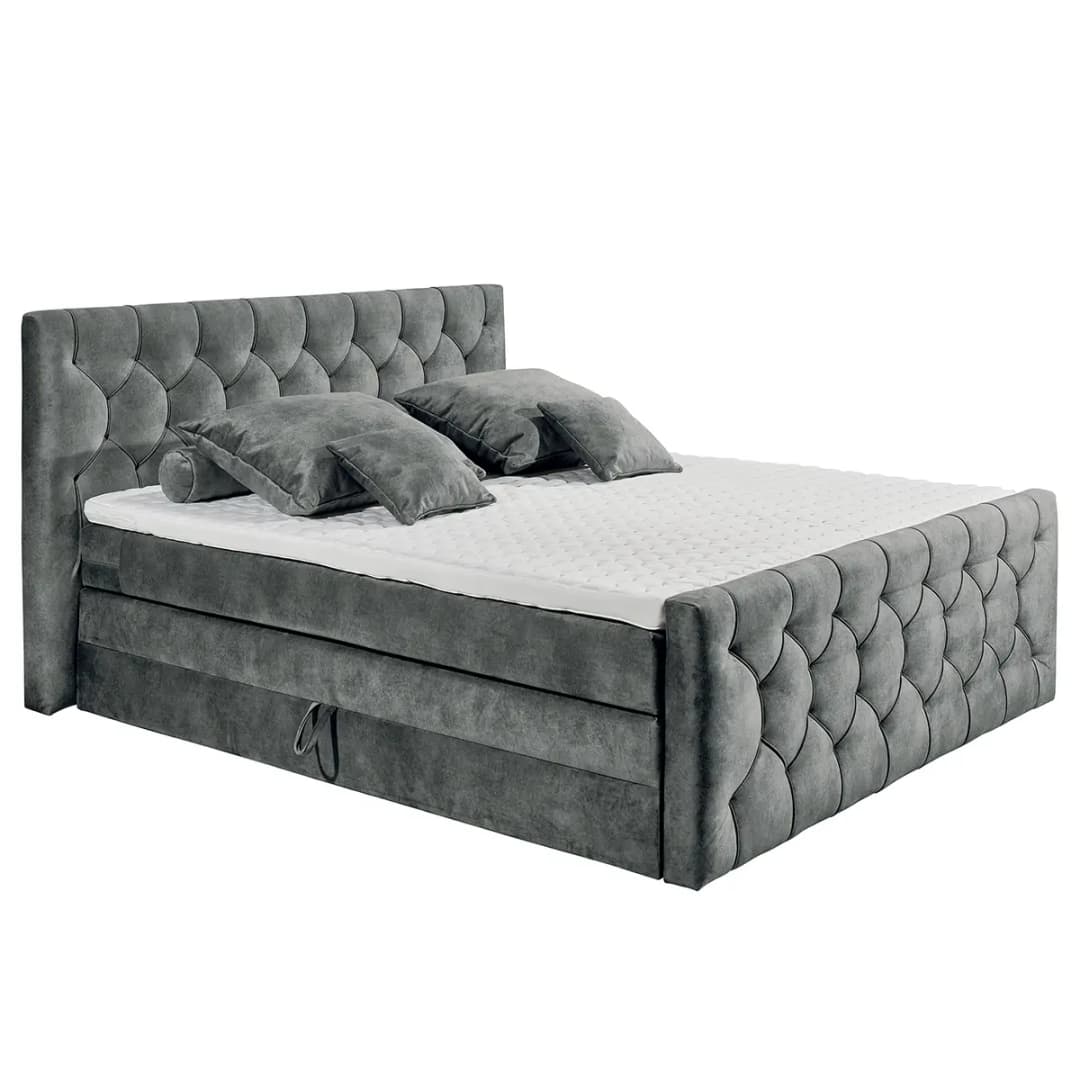 Boxspringbett Stony Hill | Grau