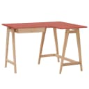Eckschreibtisch 115cm Schublade links Pink/Altrosa | Rosa
