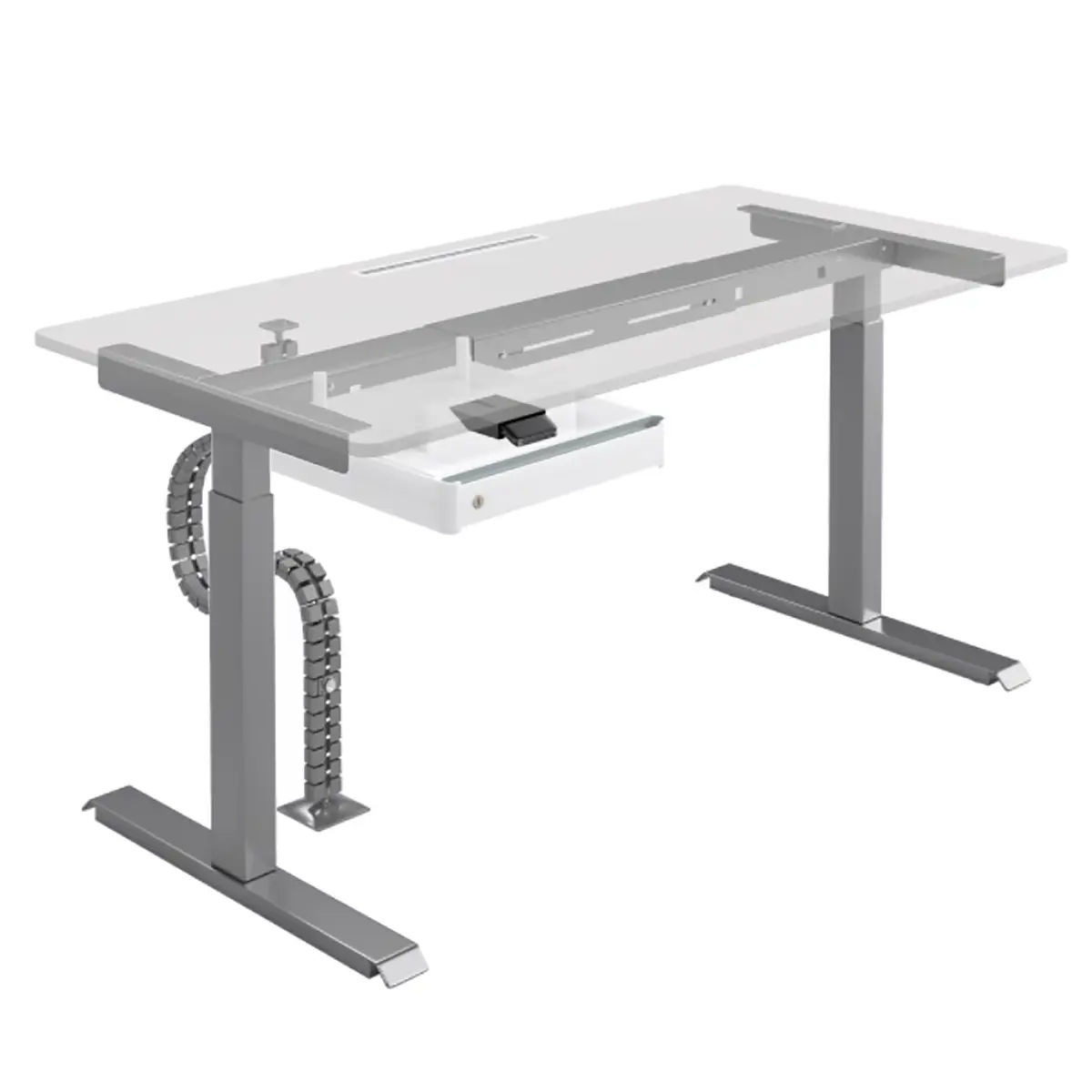 Schreibtisch Warnes II | Grau