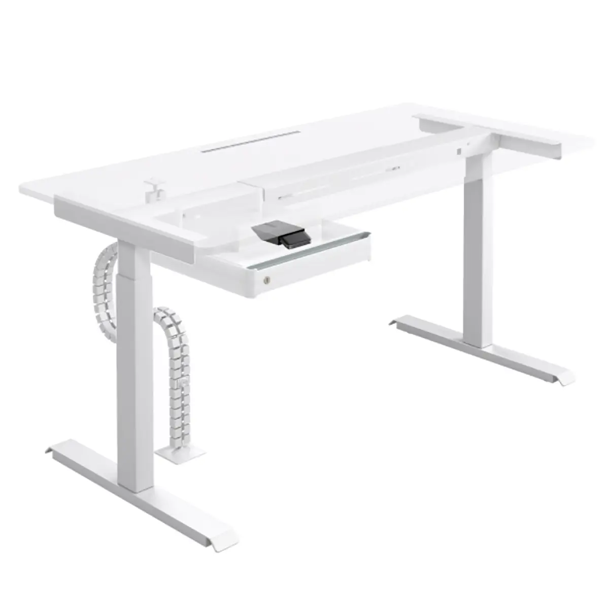 Schreibtisch Warnes II 160cm Weiß/Weiß | Weiß