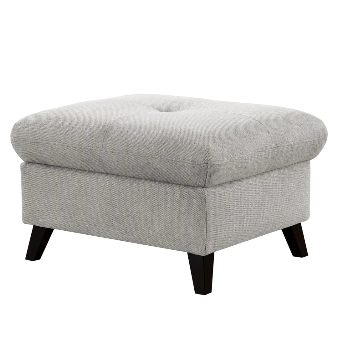 Polsterhocker Wintertime | Grau