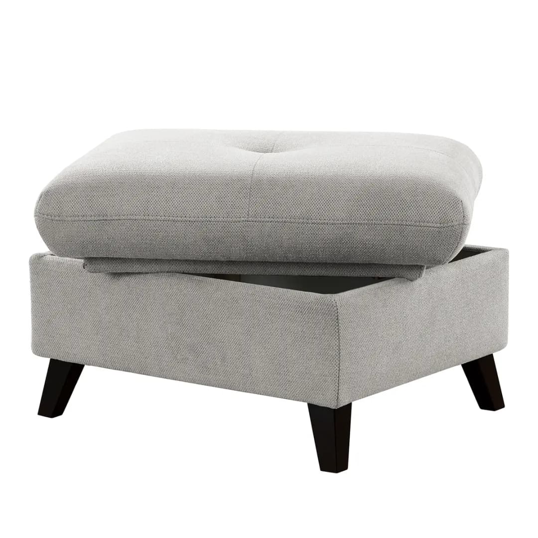 Polsterhocker Wintertime | Grau