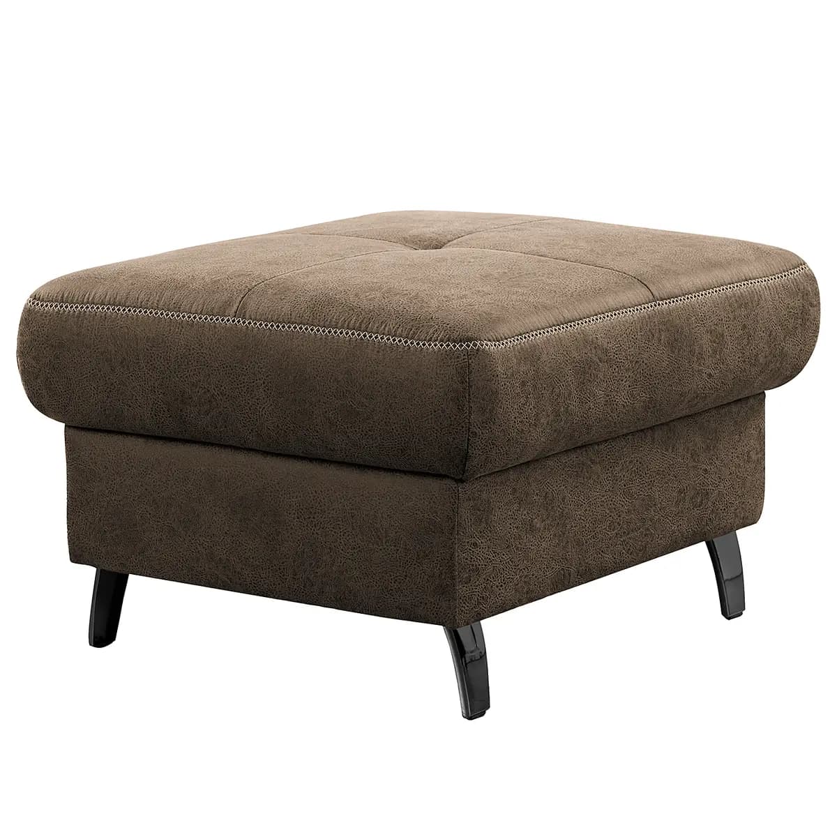 Polsterhocker WadiWOOD | Braun