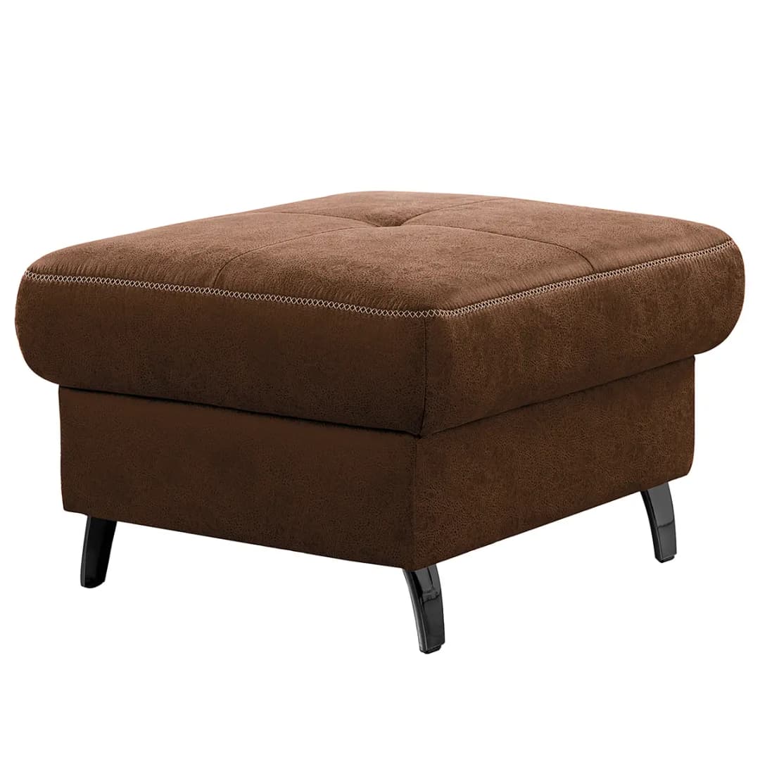 Polsterhocker WadiWOOD | Braun