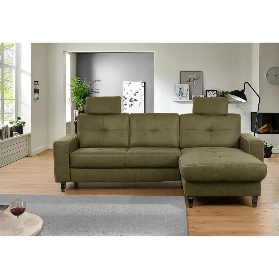 Ecksofa WadiWOOD | Grün