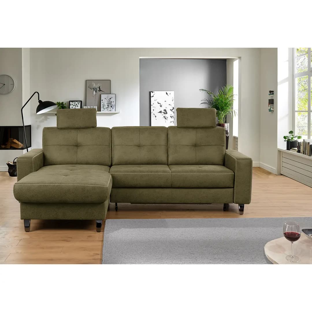 Ecksofa WadiWOOD IV | Grün