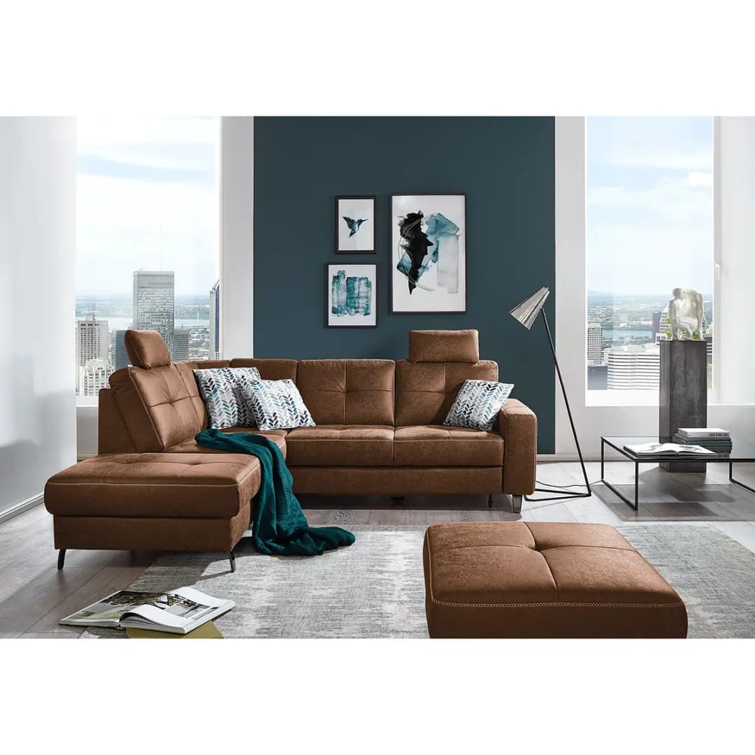 Ecksofa WadiWOOD II | Braun