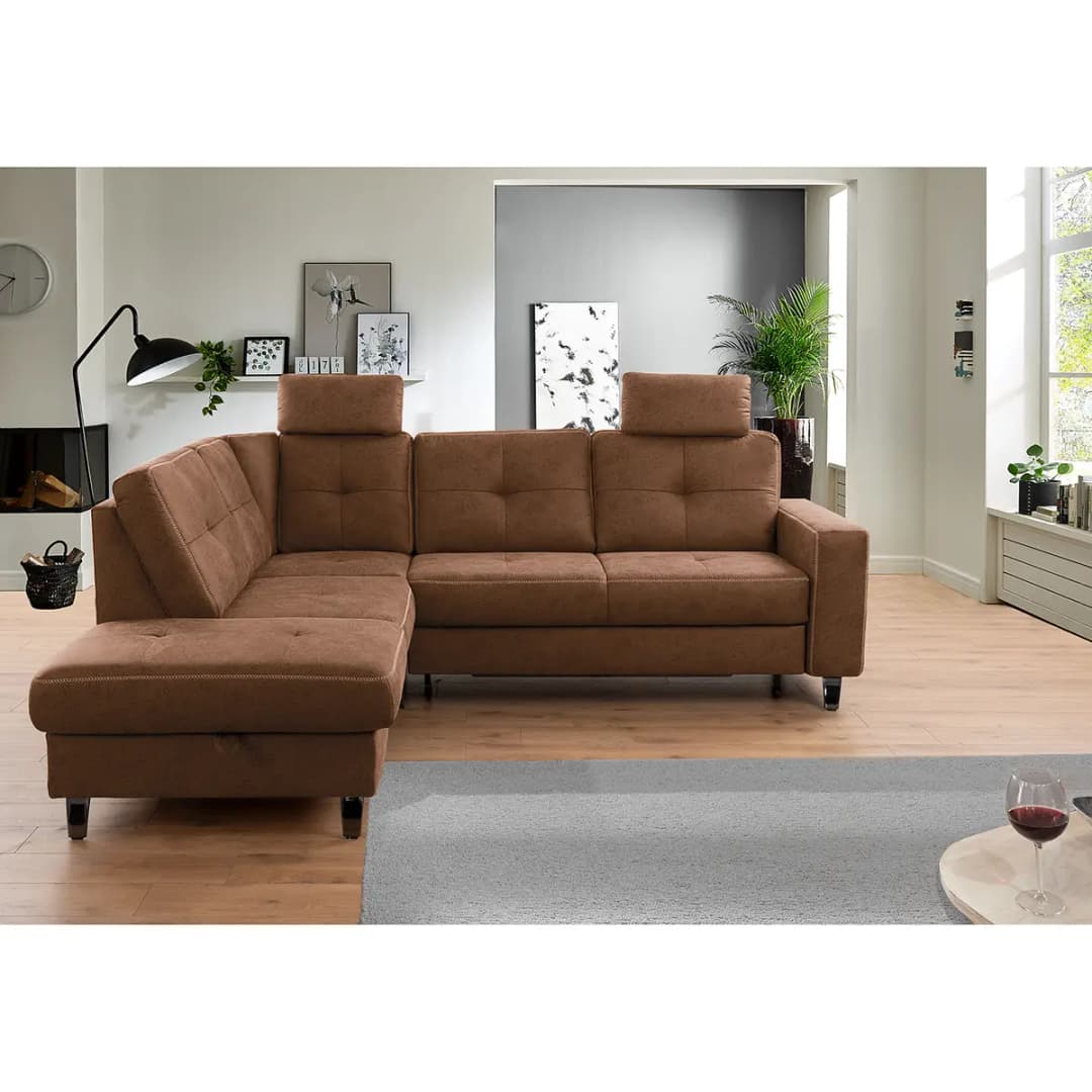 Ecksofa WadiWOOD II | Braun
