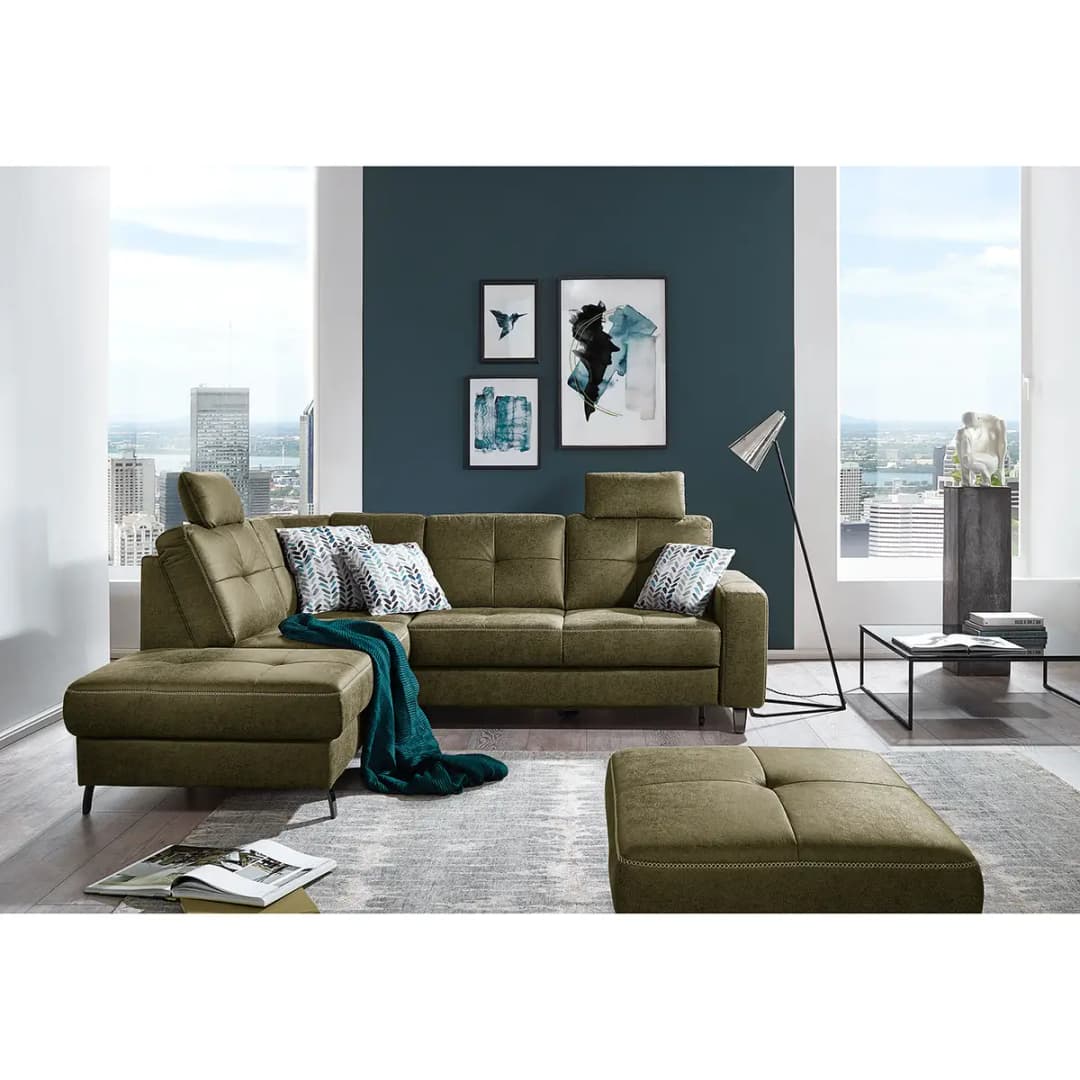 Ecksofa WadiWOOD II | Grün