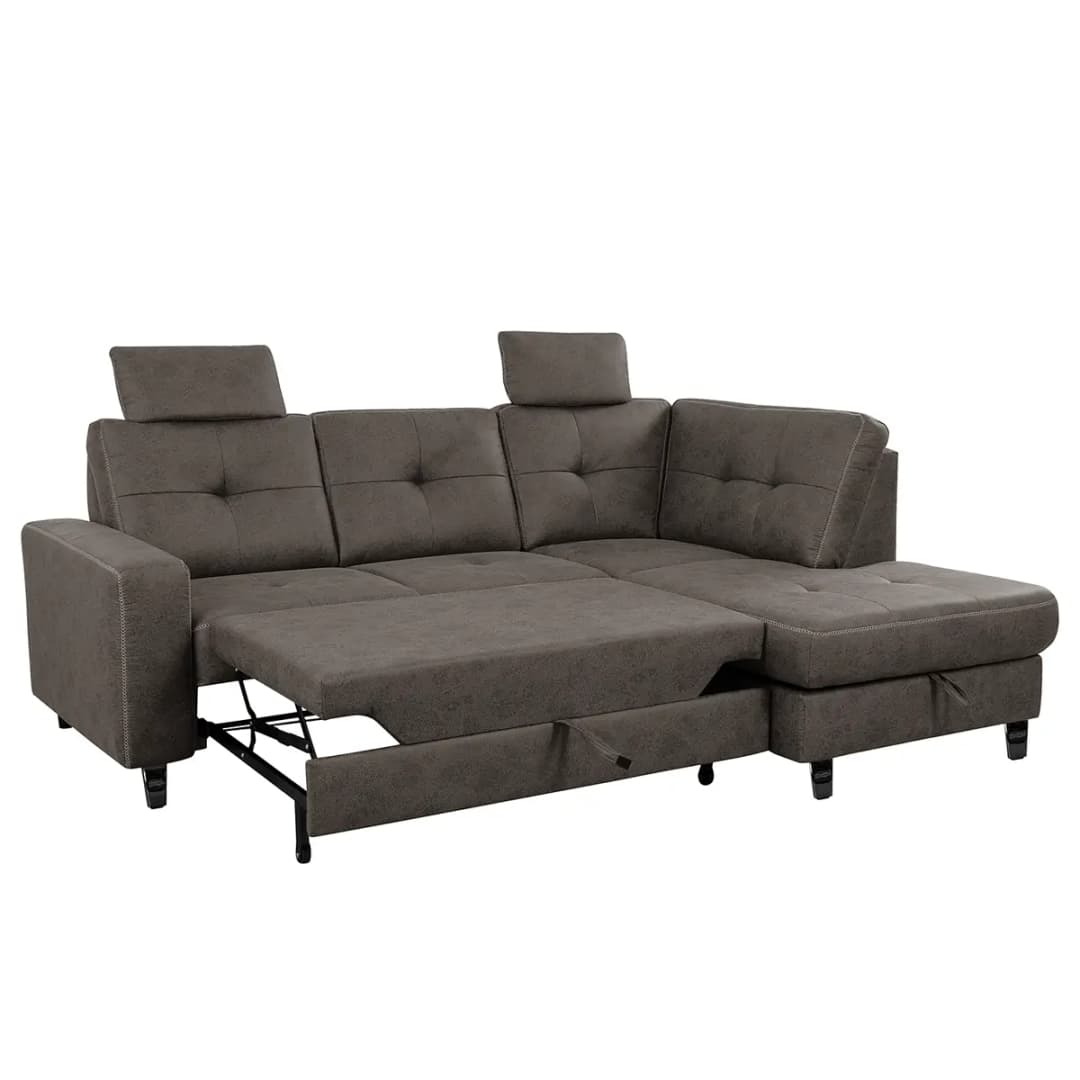 Ecksofa WadiWOOD III | Grau