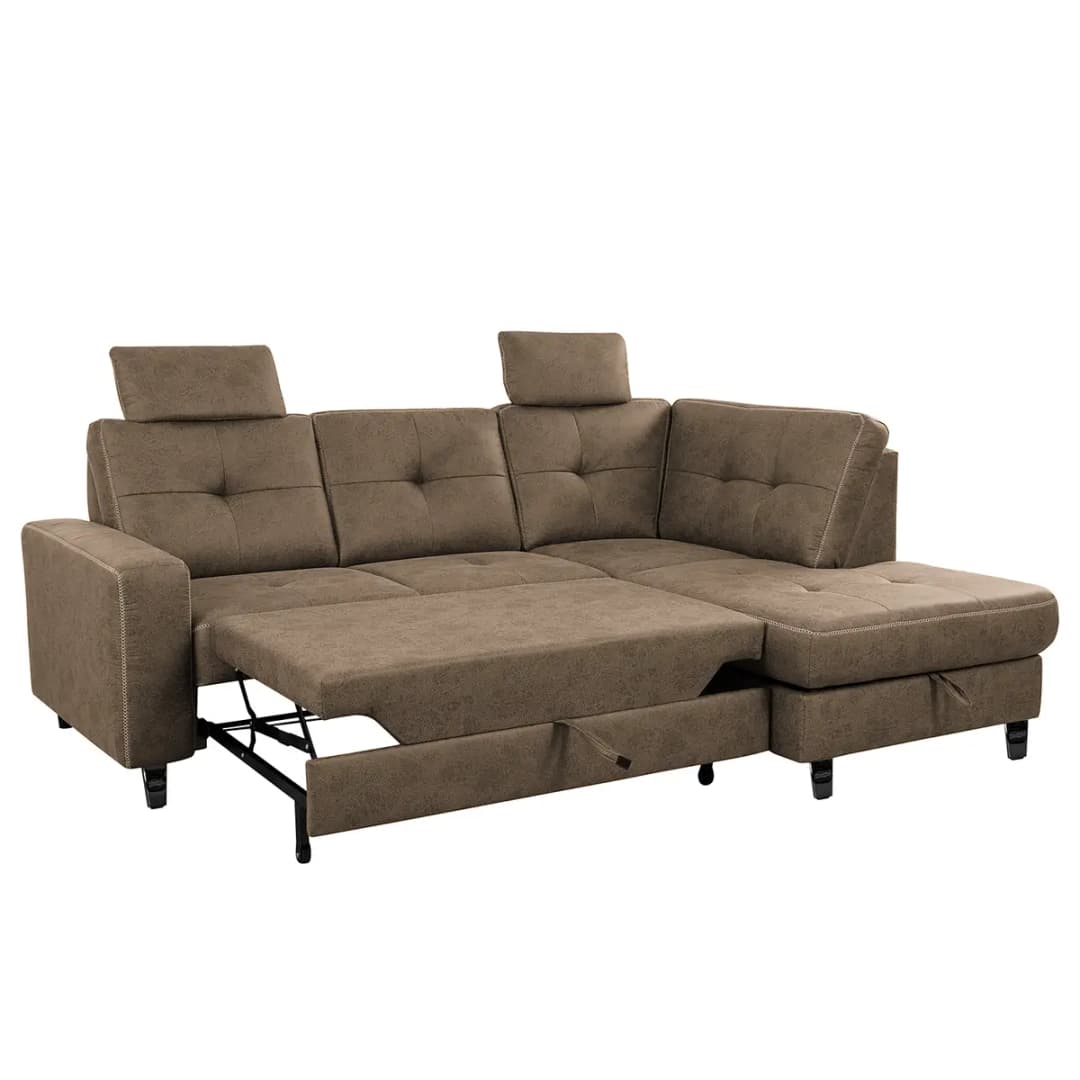Ecksofa WadiWOOD III | Braun