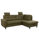 Ecksofa WadiWOOD III Grün Microfaser Taeko | Grün