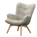 Sessel Grau Bouclé Stoff Nola | Grau