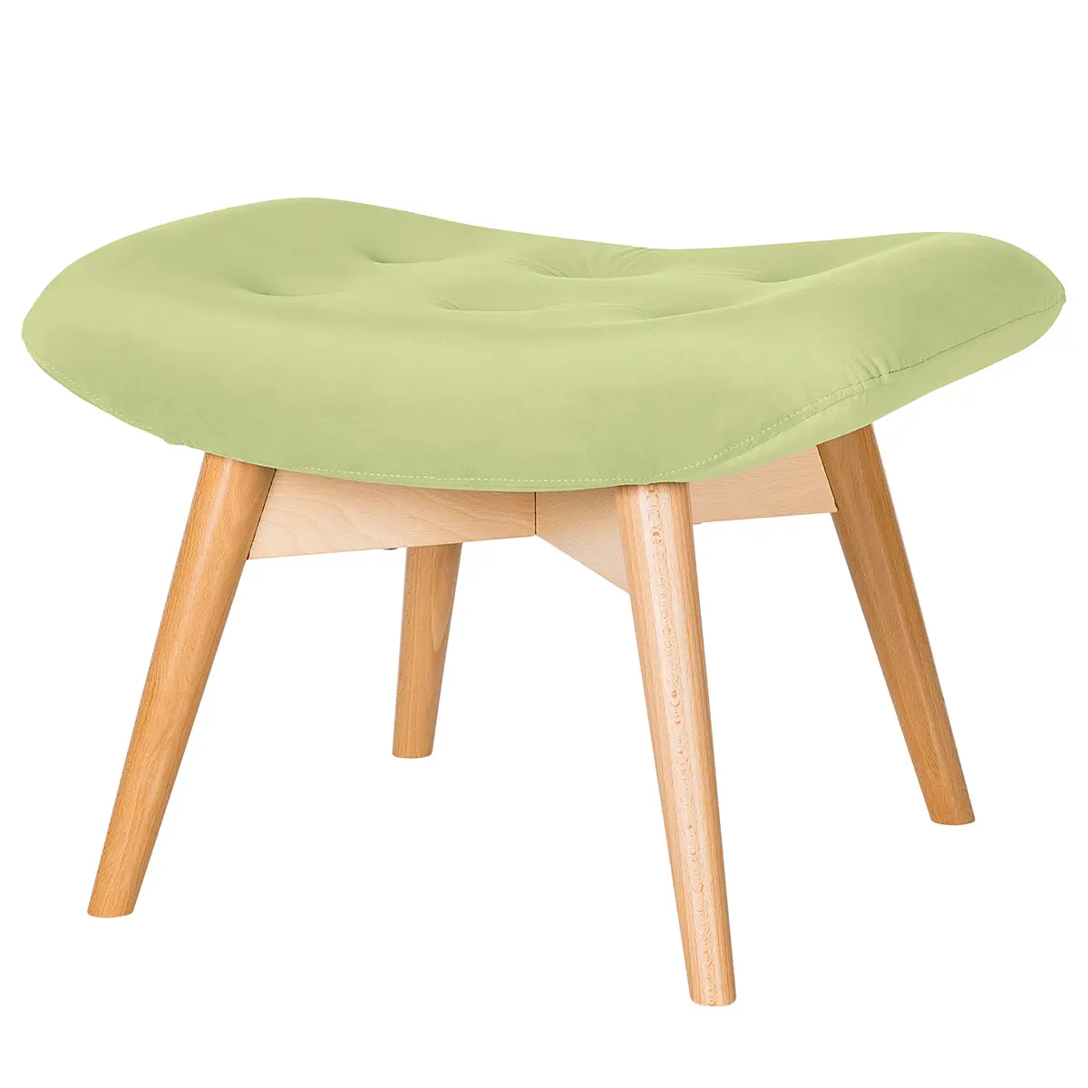 Polsterhocker Vaia | Grün