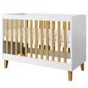 Babybett 60 x 120cm Weiß/Weiß | Weiß