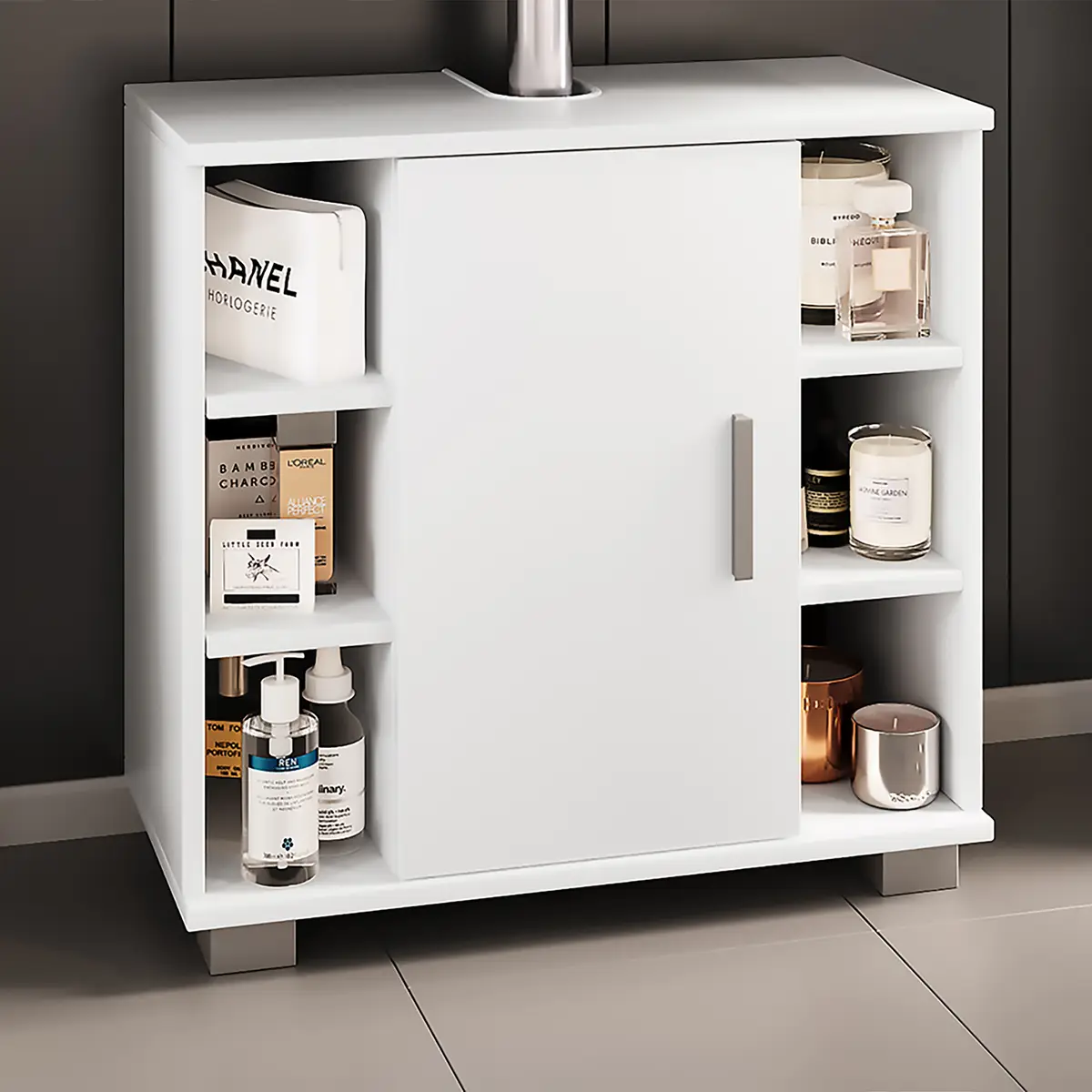 Waschbeckenunterschrank Zalo I | Weiß