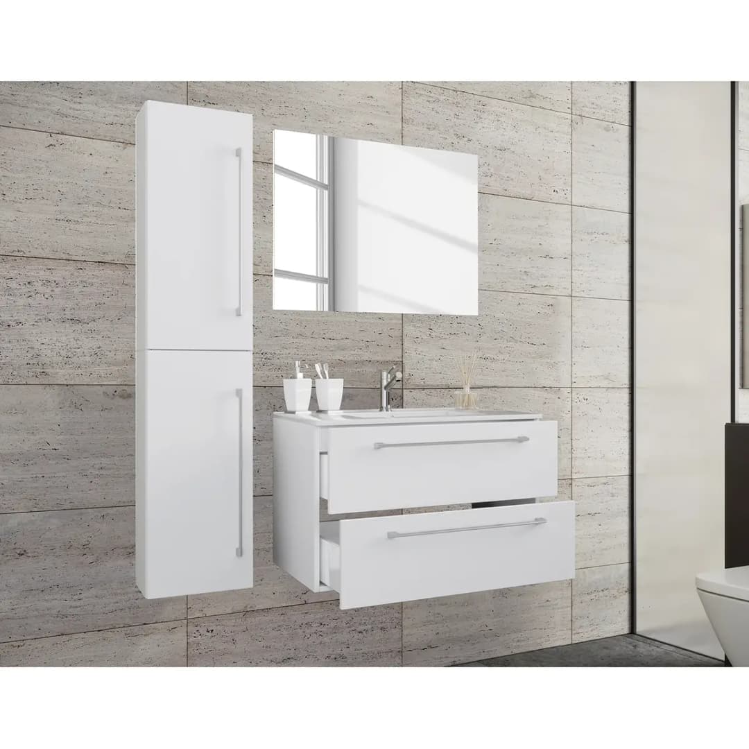 Badezimmerset Melville VII 3-teilig | Weiß