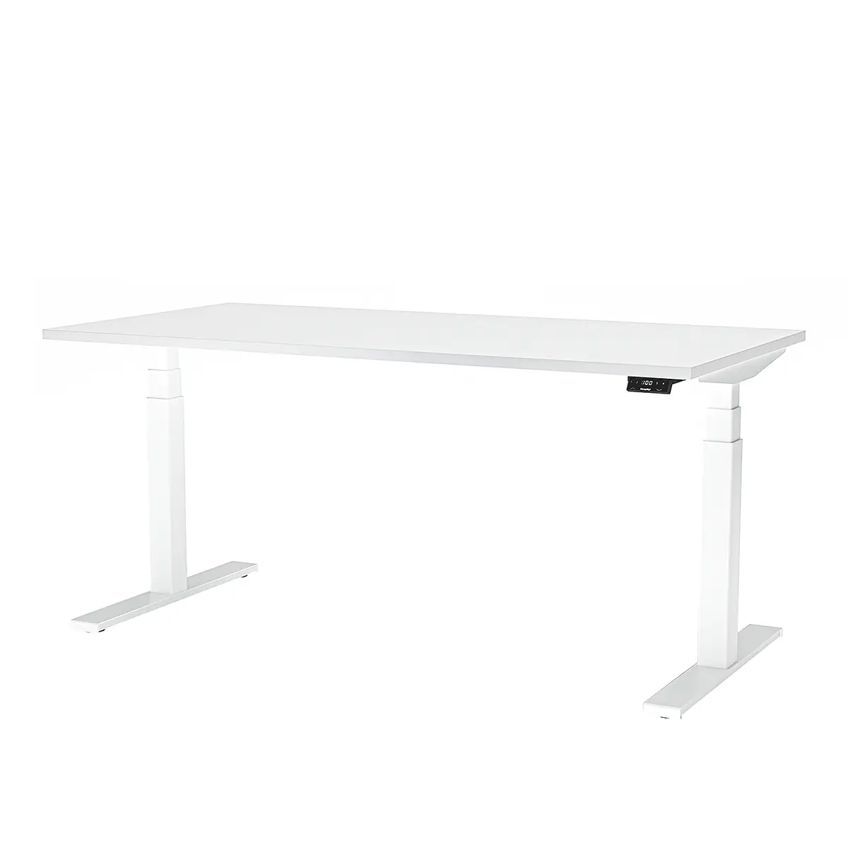 Verstellbarer Schreibtisch eModel 2.0 160cm Weiß | Weiß