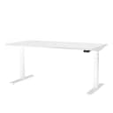 Verstellbarer Schreibtisch eModel 2.0 160cm Weiß | Weiß