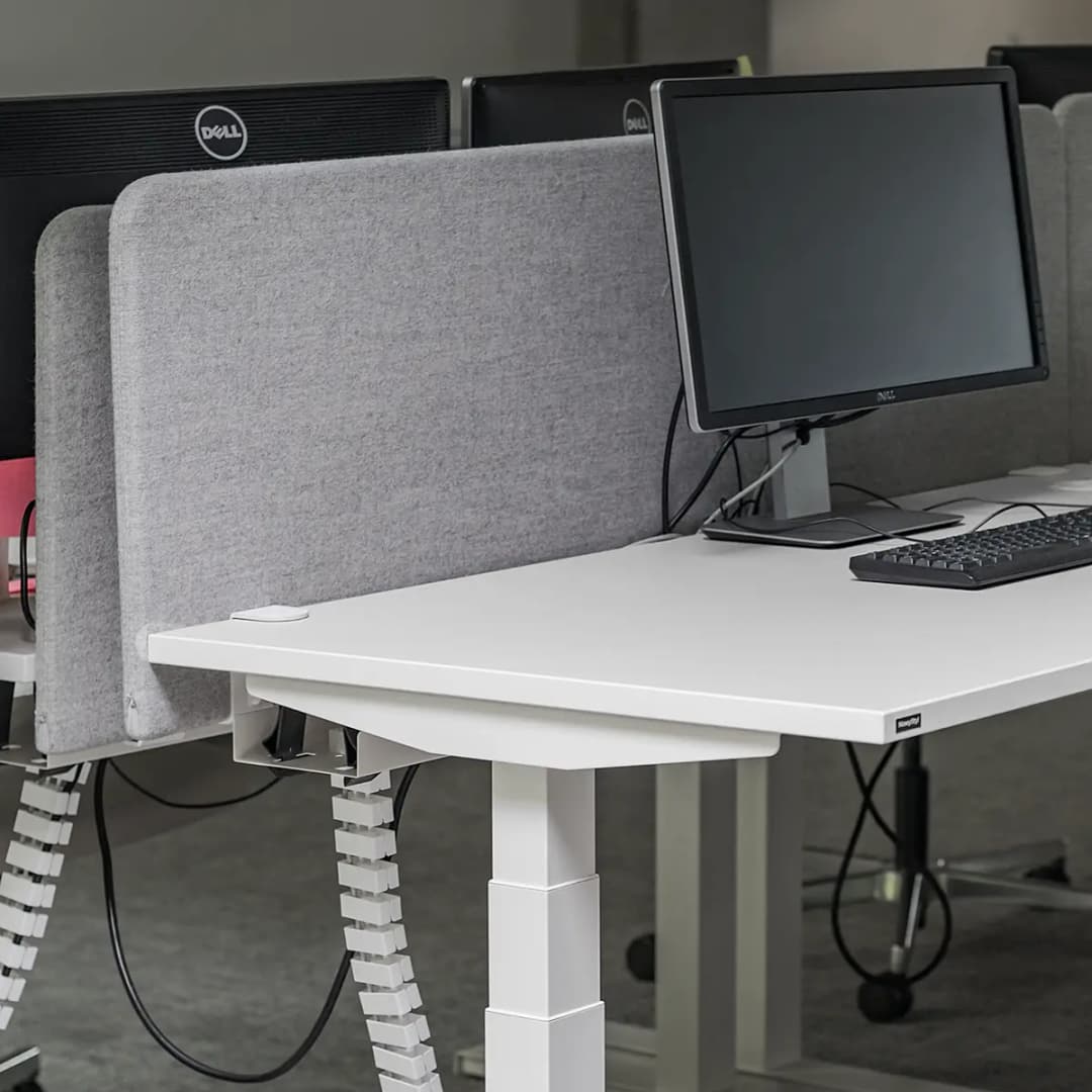 Verstellbarer Schreibtisch eModel 2.0 160cm Weiß | Weiß