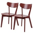 Esszimmerstuhl 2er-Set | Braun