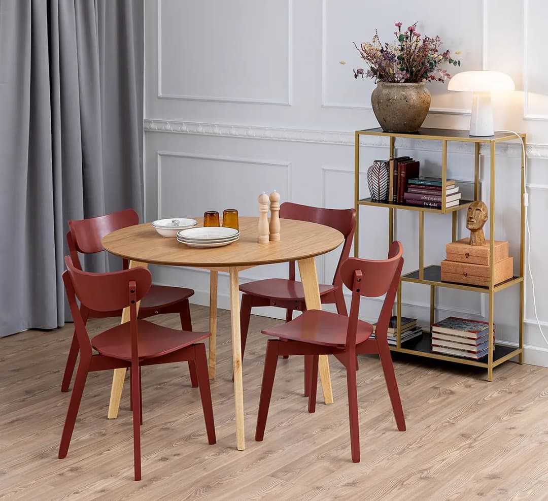 Esszimmerstuhl 2er-Set | Braun