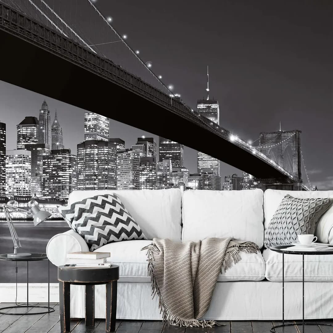 Fototapete Brooklyn Bridge 3cm | Grau