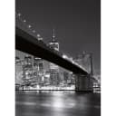 Fototapete Brooklyn Bridge | Grau