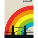 Fototapete London Vlies Premium | Mehrfarbig