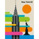 Fototapete New York Skyline | Mehrfarbig
