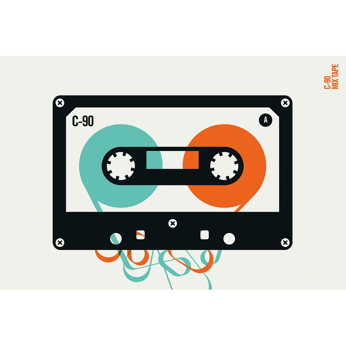 Fototapete Mixtape | Mehrfarbig