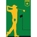 Fototapete Golfplayer 2 x 2cm Strukturvlies | Grün