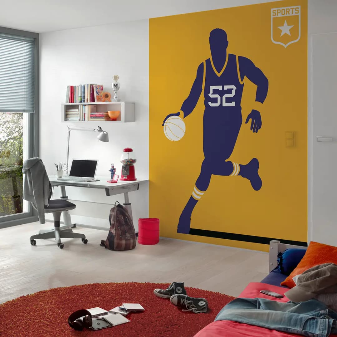 Fototapete Basketball | Gelb