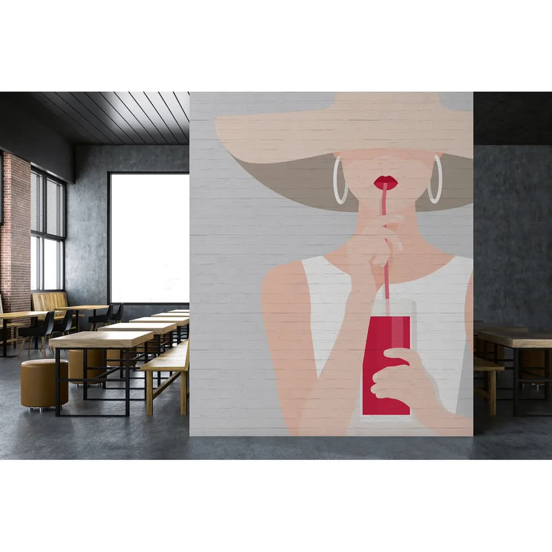 Fototapete Audrey I Vlies Premium | Grau
