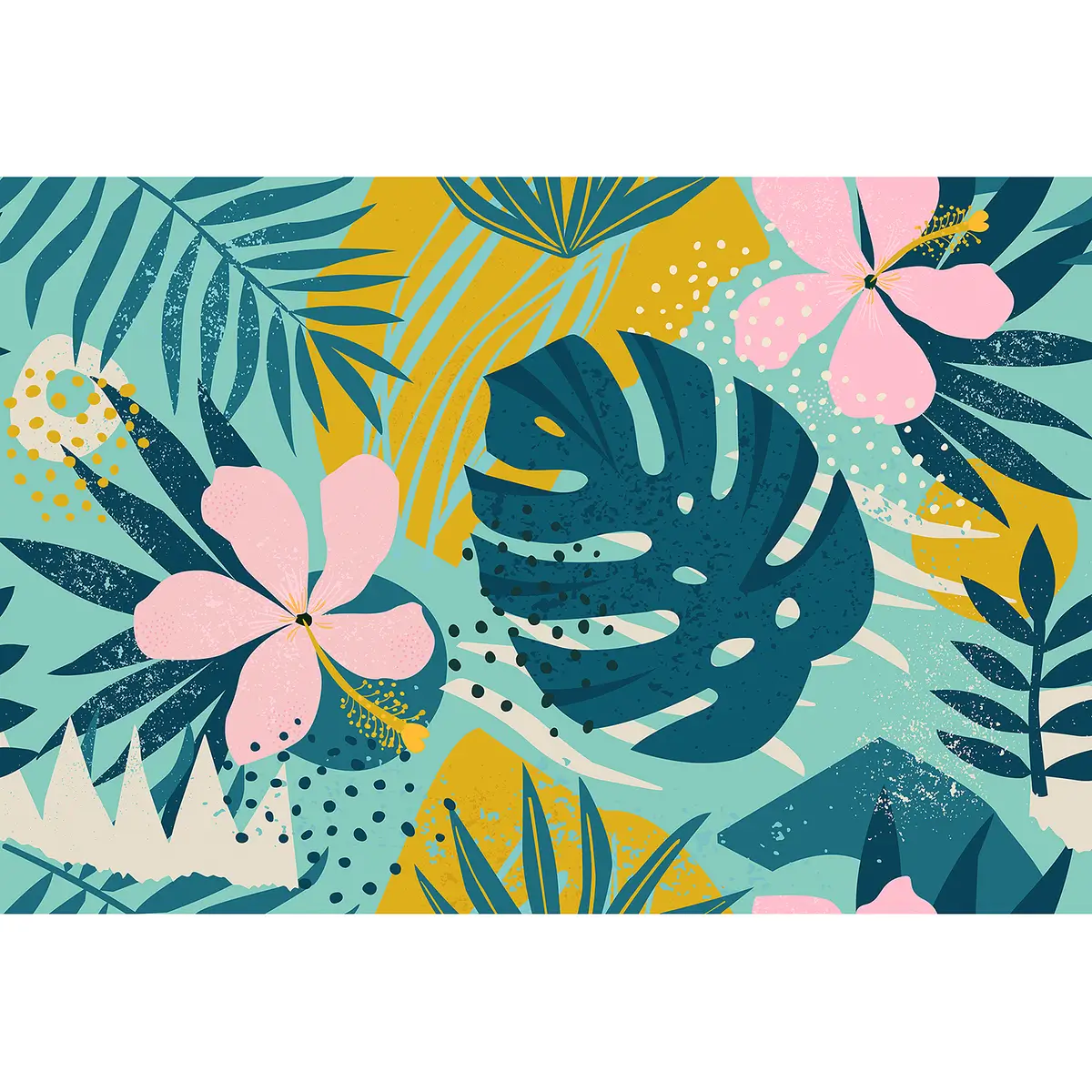 Fototapete Jungle Plant | Mehrfarbig