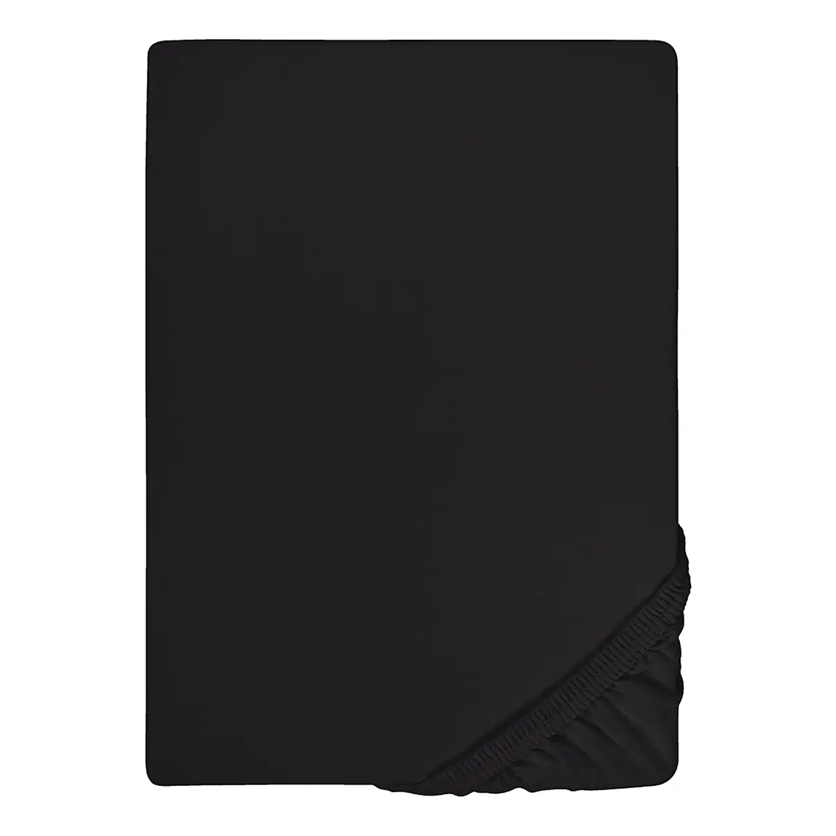 Feinjersey Spannbettuch | Schwarz