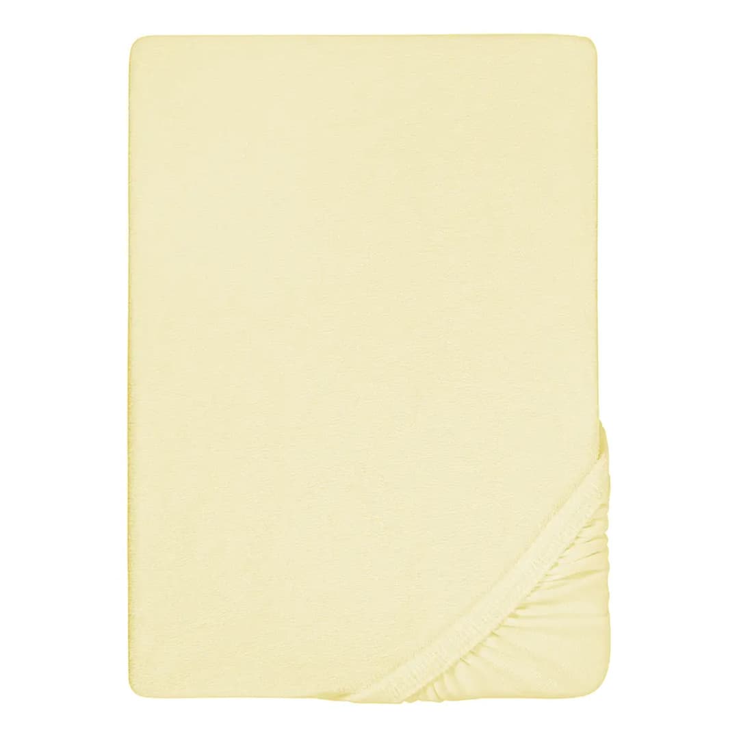 Frottee-Stretch-Spannbettlaken 0012344 | Gelb
