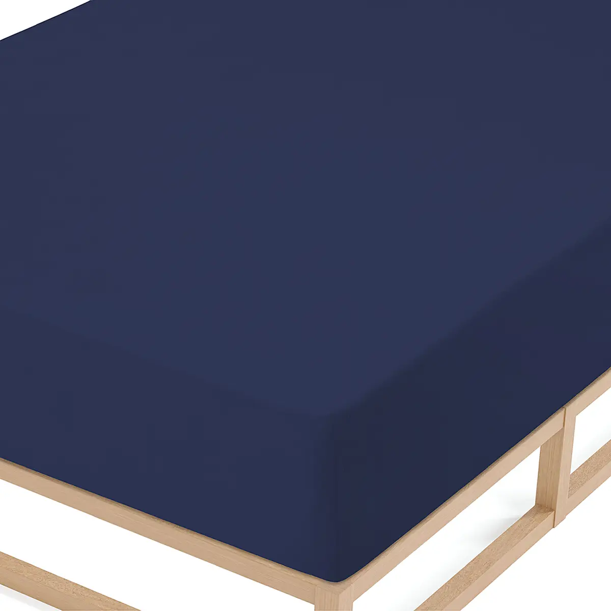 Frottee-Stretch-Spannbettlaken 0012344 | Blau