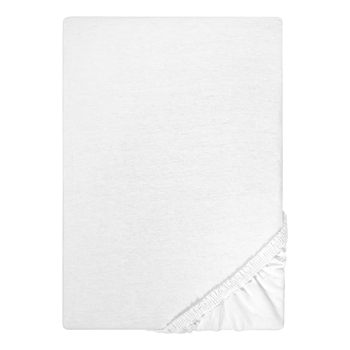 Jersey Spannbettuch 0077155 Weiß/Weiß | Weiß