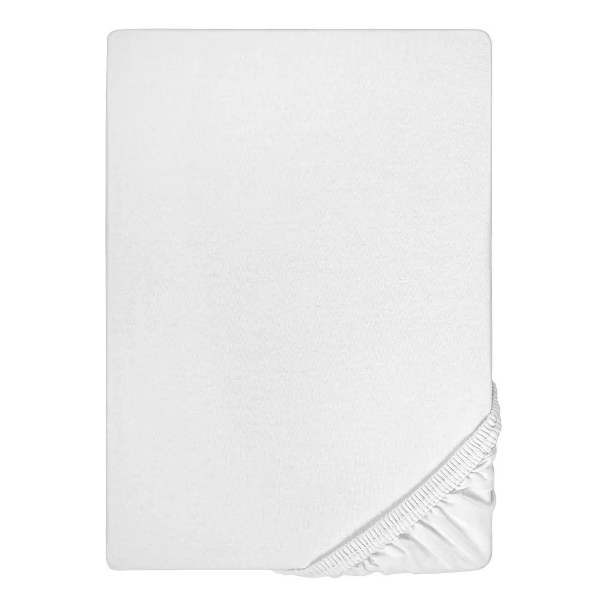Jersey-Elastic-Spannbetttuch 0077866 | Weiß