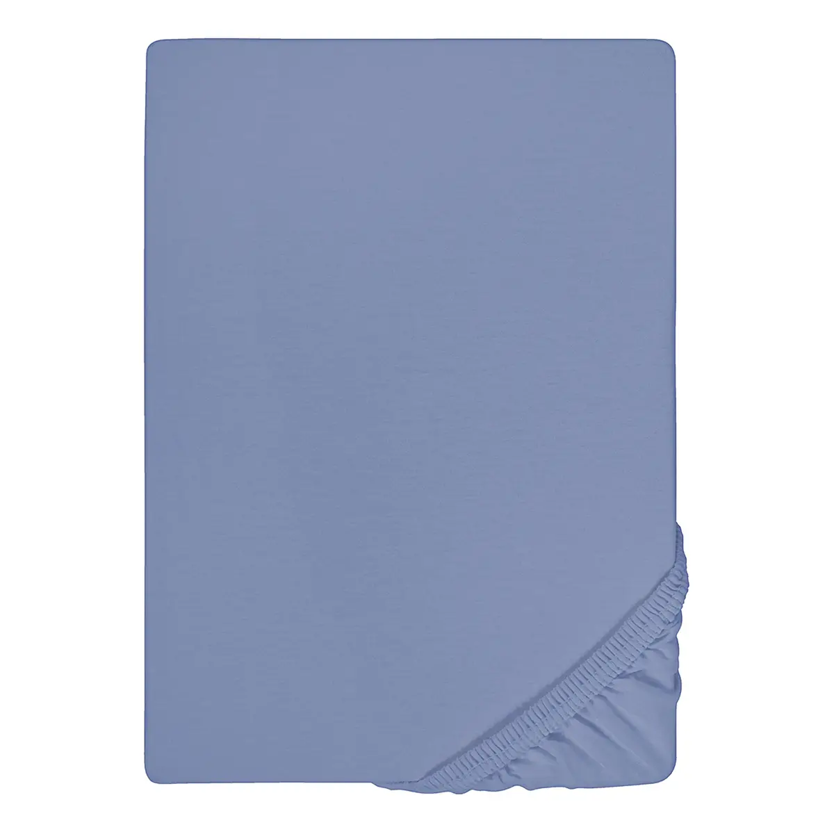 Jersey-Elastic-Spannbetttuch | Blau