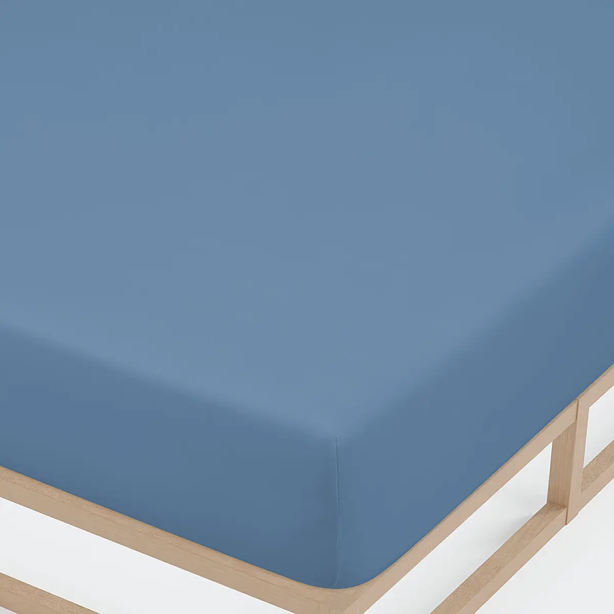 Jersey-Elastic-Spannbetttuch 0077866 | Blau