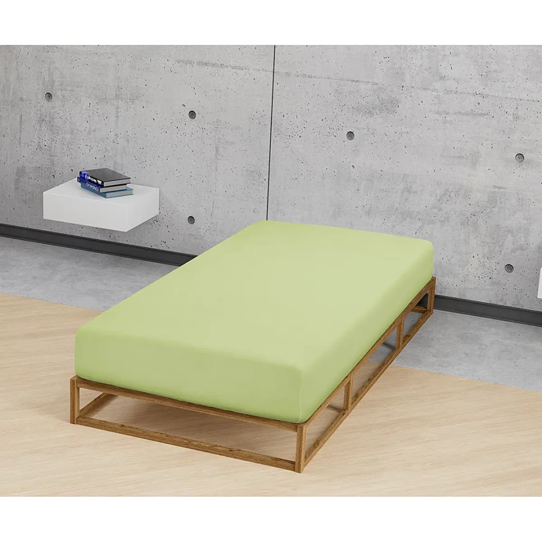 Jersey-Elastic-Spannbetttuch 0077866 | Grün