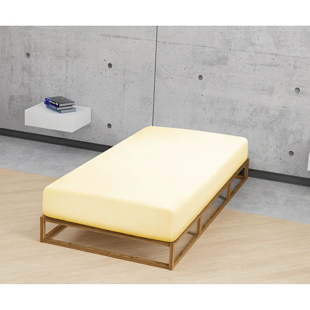 Jersey-Elastic-Spannbetttuch 0077866 | Gelb