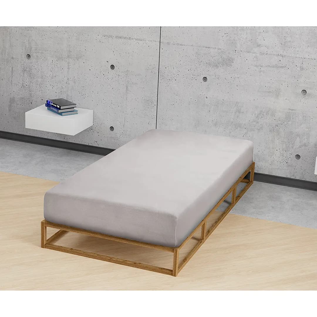 Frottee-Stretch-Spannbettlaken 0012344 | Grau