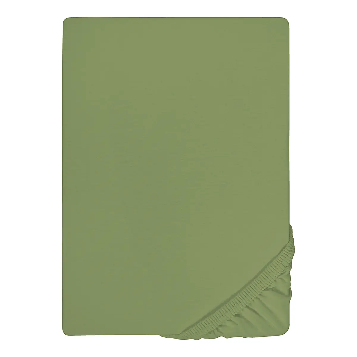 Jersey-Elastic-Spannbetttuch 0077866 | Grün