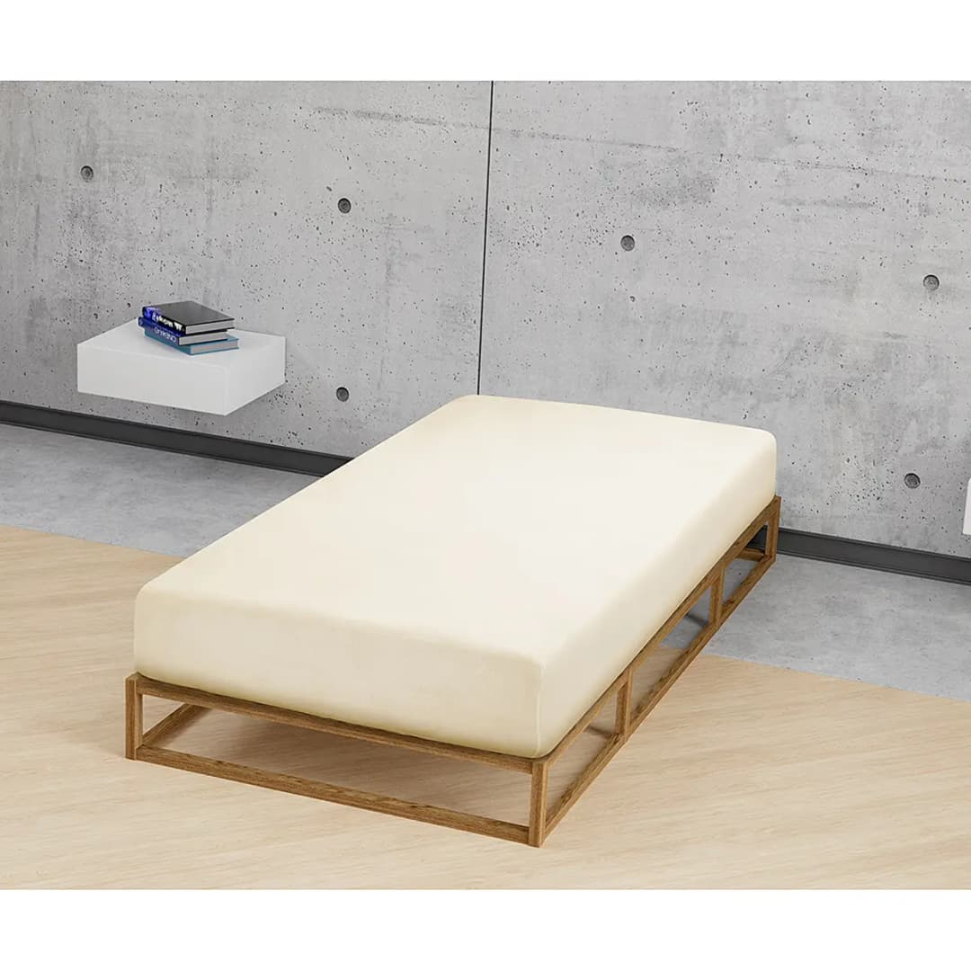 Jersey-Elastic-Spannbetttuch 0077866 | Beige