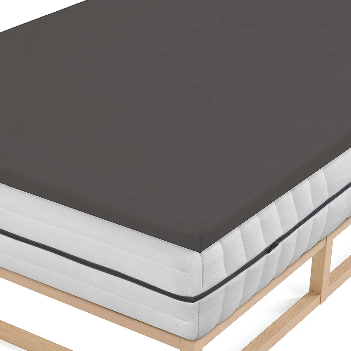 Topper-Spannbetttuch 0077641 | Grau