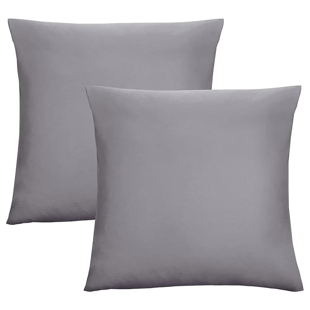 Kissenbezug 0077144 II 2er-Set Silber/Silbergrau Jersey